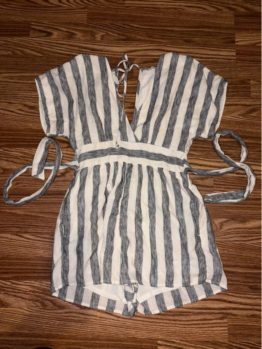 American Eagle Striped Romper